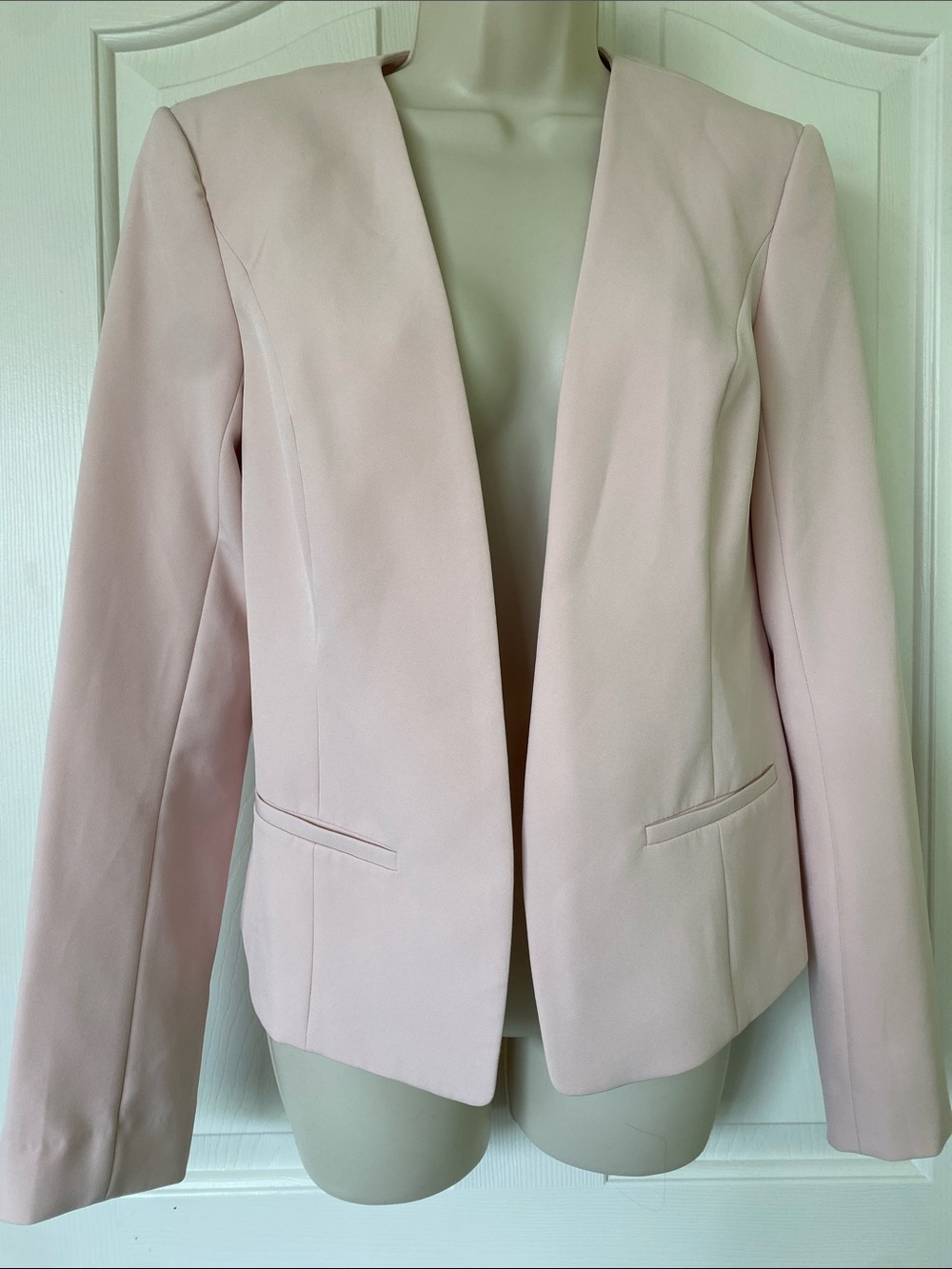 Halogen Soft Blush Open Front Blazer